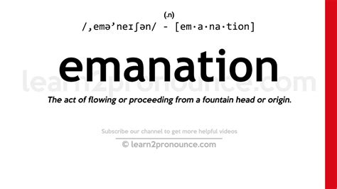 emanations definition